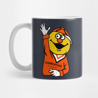 Red Barn Restaurant Hamburger Hungry Bun Character Mug